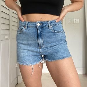 TopShop MOTO mom Jean shorts